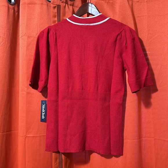 ModCloth Bow' Thyself Tie-Neck Knit Top - Picture 2 of 3